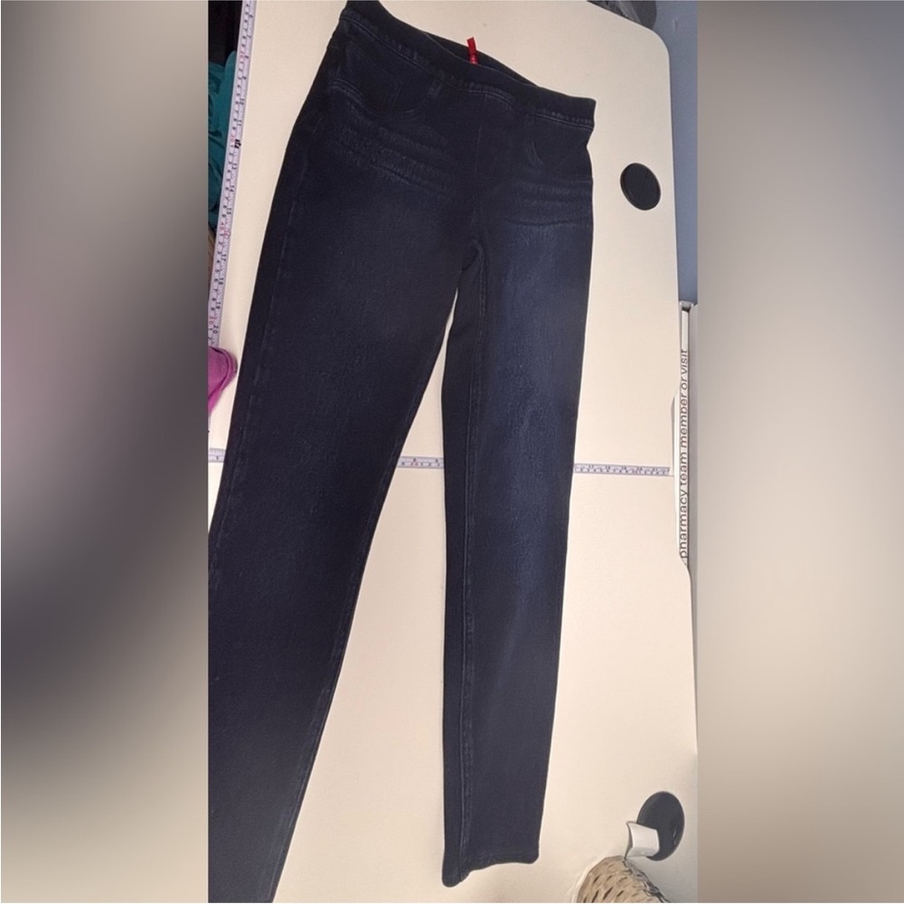 SPANX Women's Dark Blue Skinny Jeans - Picture 2 of 4
